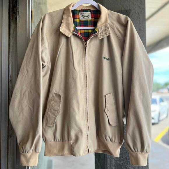 Vintage 1970s The Fox JC Penney khaki bomber jacket Size Large - Picture 1 of 5